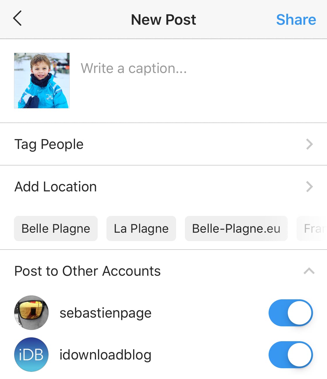 post-to-multiple-instagram-accounts Instagram's new feature